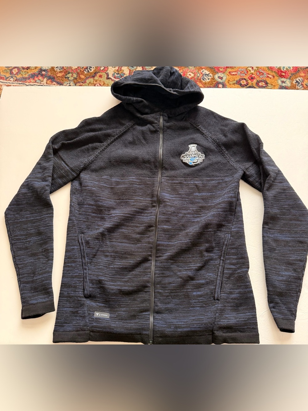 St Louis Blues 2019 Stanley Cup Champions Levelwear Full Zip Hoodie Size Small